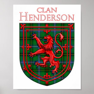 Henderson Tartan Scottish Play Lejon Rampant Poster