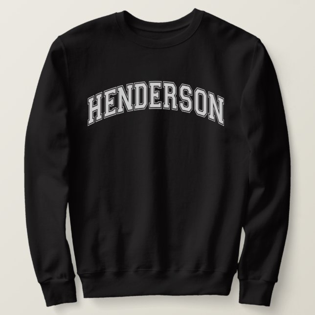 HENDERSON Universiteten-Stil Sweater America Colle Lång Ärmad Tröja (Design framsida)