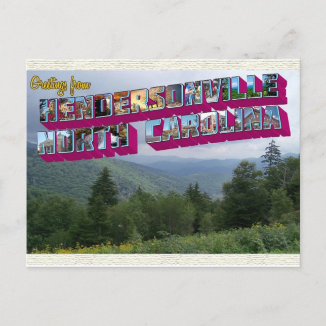Hendersonville, NC Vykort (Framsida)