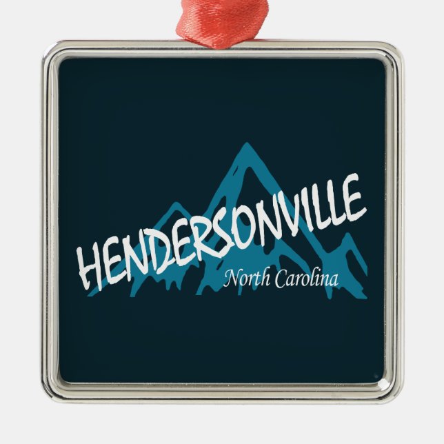 Hendersonville North Carolina Mountains Julgransprydnad Metall (Framsidan)