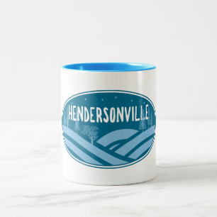 Hendersonville North Carolina Outdoor Två-Tonad Mugg