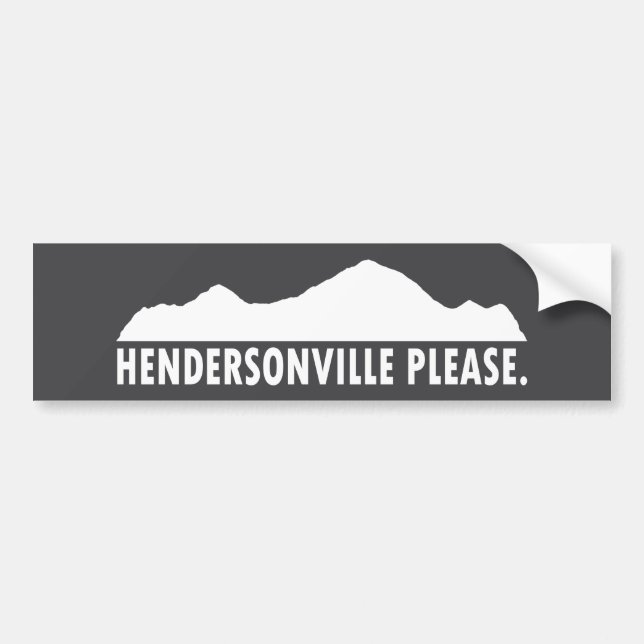 Hendersonville North Carolina Snälla Bildekal (Framsidan)