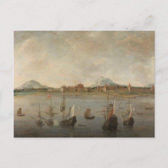 Hendrick Dubbels - View of Batavia Vykort (Framsida)