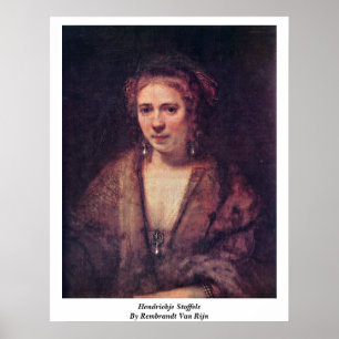 Hendrickje Stoffels by Rembrandt Van Rijn Poster