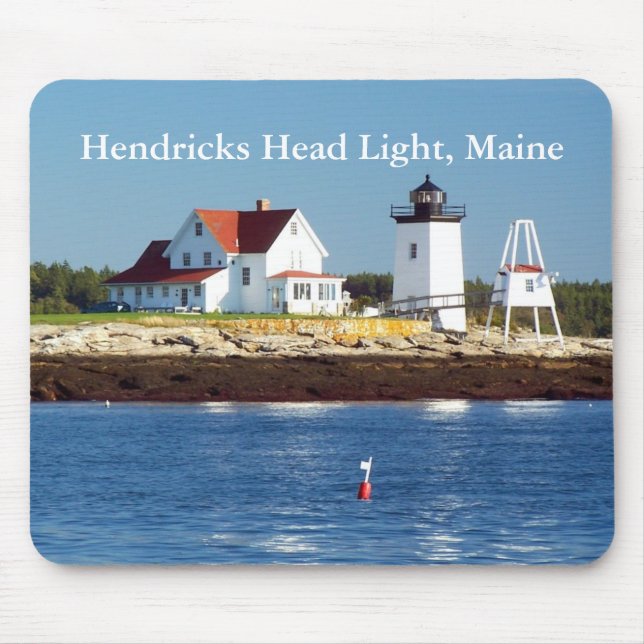 Hendricks Head Light, Maine Mousepad Musmatta (Framsidan)