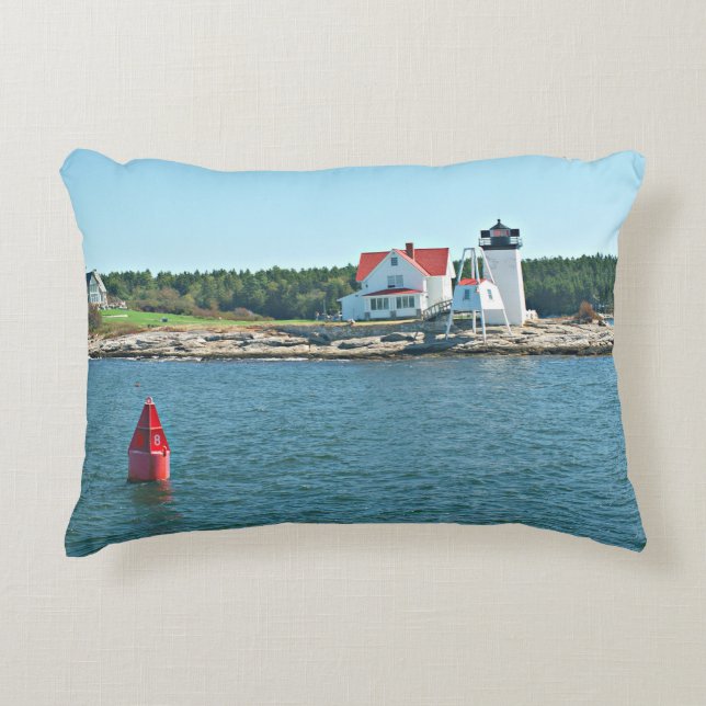 Hendricks Head Lighthouse, Maine Accent Pillow Prydnadskudde (Framsidan)