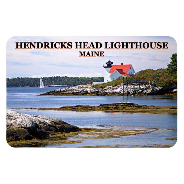 Hendricks Head Lighthouse, Maine Flexi Magnet (Horisontell)