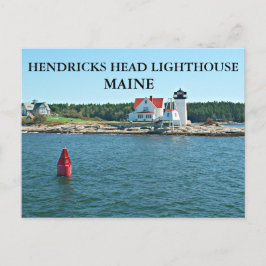 Hendricks Head Lighthouse, Maine Postcard Vykort
