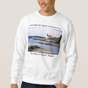 Hendricks Head Lighthouse, Southport Island Maine Långärmad Tröja