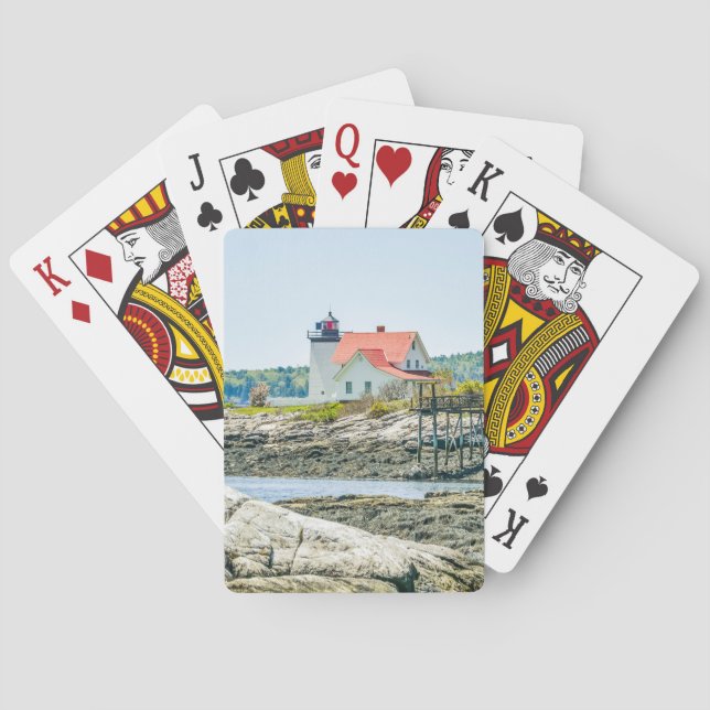 Hendricks huvud fyr Maine Casinokort (Baksidan)