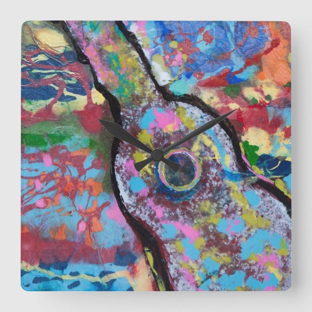 Hendrix Wall Clock Fyrkantig Klocka (Framsida)