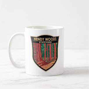 Hendy Skogen State Park California Badge Vintage Kaffemugg