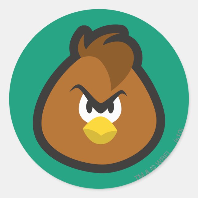 Henery Hawk 3 Runt Klistermärke (Framsida)