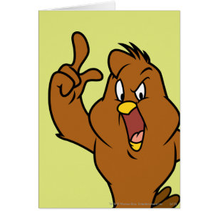 Henery Hawk Yelling Hälsningskort