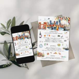 Henfest Itinerary Boston Inbjudningar