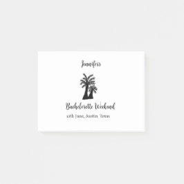 Henfest kokospalm klubb lägg till namn post-it block