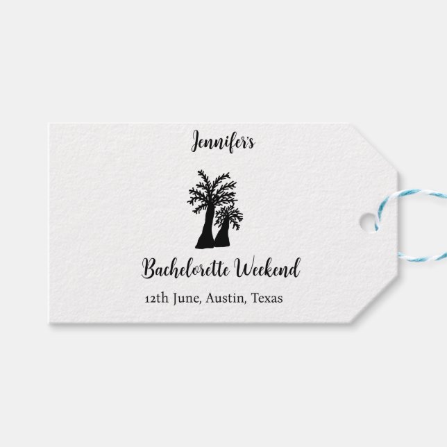 Henfest kokossträdsklubb lägg till namn  presentetikett (Framsidan (Horisontell))