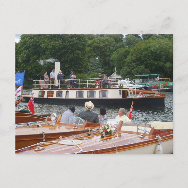 Henley on Thames, Klassisk ångyacht Vykort (Framsida)