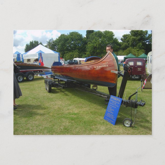 Henley on Thames, Traditional canoe Vykort (Framsida)