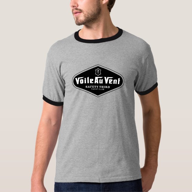 Henley T-tröja: vind i seglar T-shirt (Framsida)