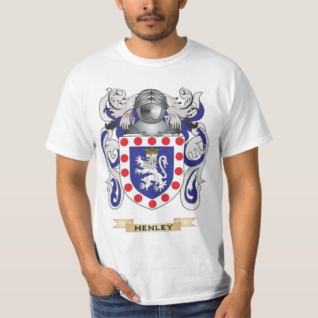 Henley vapensköld (familjvapenskölden) tee (Framsida)