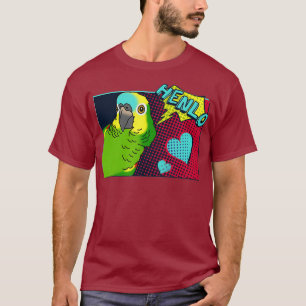 Henlo Birb memes Funny Tecknad Blue Fronzon Amazon T Shirt