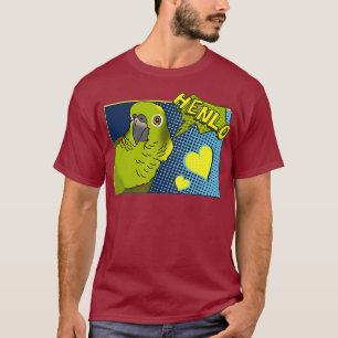 Henlo Birb memes Funny Tecknad Gult Naped Amazon T Shirt