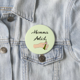 Henna Artist med Henna Cone Knapp