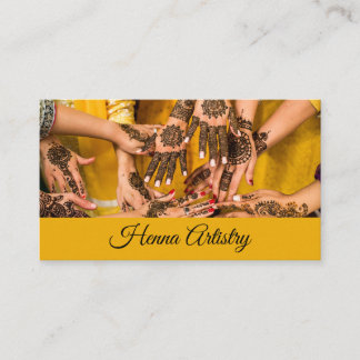 Henna Artistry Affärskort Visitkort