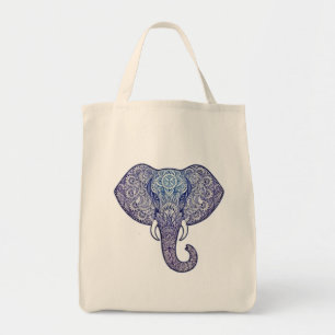 Henna Elephant Art Tygkasse