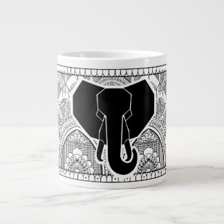 Henna Elephant Jumbo Mugg