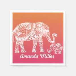 Henna Elephant Pappersservett