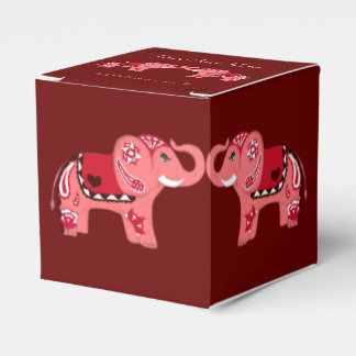 Henna Elephant (Red/Rosa) Presentaskar