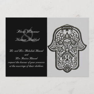 Henna Hand av Hamsa (Bröllop) Inbjudningar