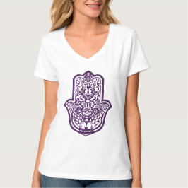Henna Hand of Hamsa (Lila) Tee Shirt
