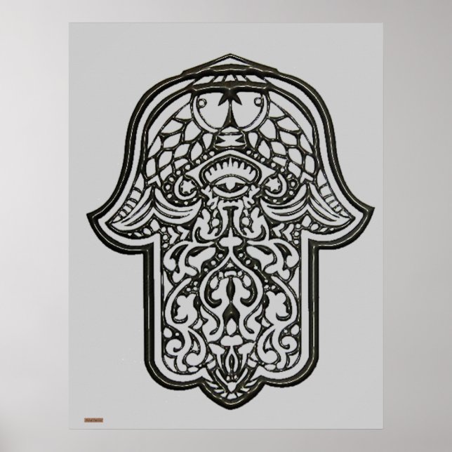 Henna Hand of Hamsa (Original) Poster (Framsidan)
