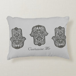 Henna Hand of Hamsa (Original) Prydnadskudde