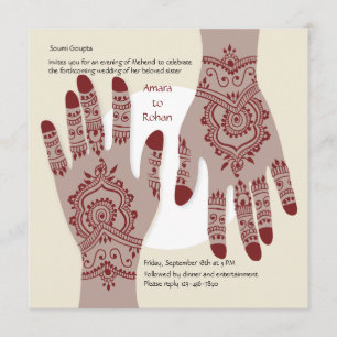 Henna Hands Inbjudan