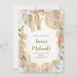 Henna-inbjudan & Mehndi-inbjudan Mehndi-inbjudan Inbjudningar