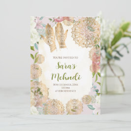 Henna-inbjudan & Mehndi-inbjudan Mehndi-inbjudan Inbjudningar