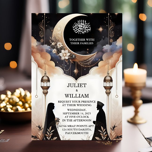 Henna Islam Nikah Arabiska Walima Muslim Bröllop Inbjudningar (Skapare uppladdad)
