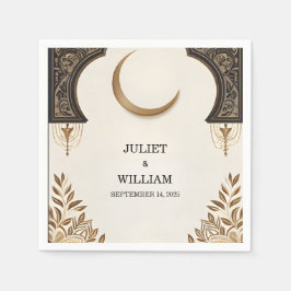 Henna Islam Nikah Arabiska Walima Muslim Bröllop Pappersservett