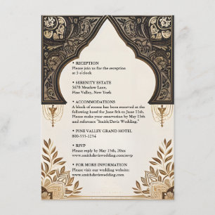 Henna Islam Nikah Arabiska Walima Muslim Bröllop Tilläggskort