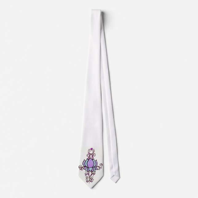 Henna lotus blomme Tie Slips (Framsida)