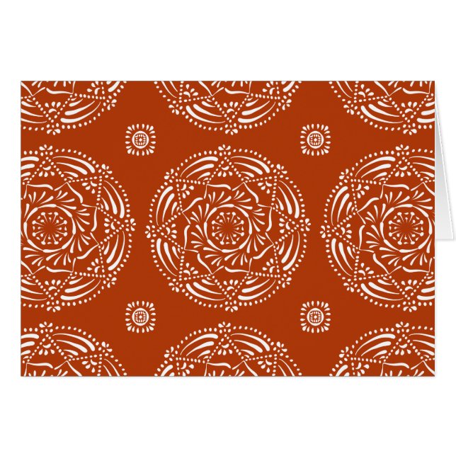 Henna Mandala Hälsningskort (Framsidan Horizontal)