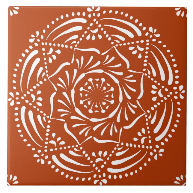 Henna Mandala Kakelplatta (Framsidan)