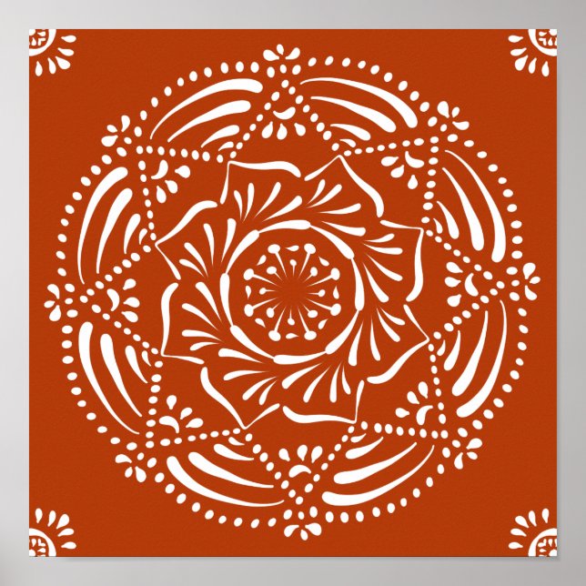 Henna Mandala Poster (Framsidan)