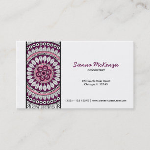 Henna Mehndi Consultant Visitkort