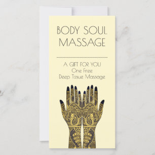 Henna Mehndi Händer Design Gift-kort Kort