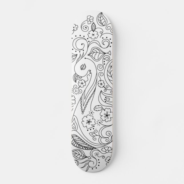 Henna Mini Skateboard Bräda 18,7 Cm (Framsida)